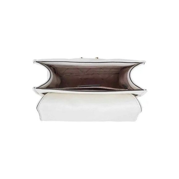 Gently used: Light Cream Small Flap Crossbody Bag by Michael Kors Serena - Vegan - Picture 7 of 8